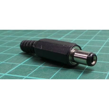 Konektor: napájecí DC, zástrčka, zásuvka, přímý, na kabel, pájení