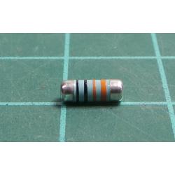 MELF Rezistor pro Povrchovou Montáž, 330 ohm, WRM Series, 250 V, Kovový Film, 400 mW, ± 1%