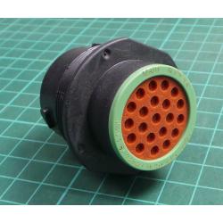 21 Pin Connector Shell, Female, Deutsch HDP24-18-21SN