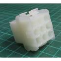 9 Pin Connector Shell, Female, MATE-N-LOK, 6.35 mm, TE 1-480707-0
