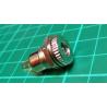 PSU Socket, Male, 2.1mm, panel mount, Metal