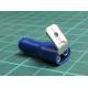 1.5-2.5mm² Blue 6.4mm Nylon Fully Insulated Halogen Free Piggyback Terminals - CIFPB2-6.3