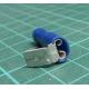 1.5-2.5mm² Blue 6.4mm Nylon Fully Insulated Halogen Free Piggyback Terminals - CIFPB2-6.3