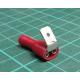 0.5-1.5mm² Red 6.4mm Nylon Fully Insulated Halogen Free Piggyback Terminals - CIFPB1-6.3