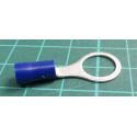 M10 Insulated Ring Terminal, Ø: 10.5mm, Blue, 1.5÷2.5mm2
