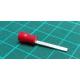 TLA, RB18, PVC Insulated Crimp, Red, Bladed, Cable Entry 0.5 - 1.5mm², Blade Length 18mm