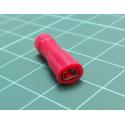 Insulated Spade Terminal, 2.8mm, Female, Red, 0.5÷1mm2