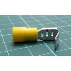 Terminal: flat, 6.3mm, 0.8mm, female/male, 4÷6mm2, crimped, yellow