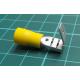Terminal: flat, 6.3mm, 0.8mm, female/male, 4÷6mm2, crimped, yellow