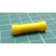 Tip: butt splice, insulated, brass, 4÷6mm2, tinned, crimped, yellow