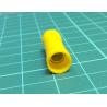 Tip: butt splice, insulated, brass, 4÷6mm2, tinned, crimped, yellow