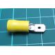 Terminal: flat, 6.3mm, 0.8mm, male, 4÷6mm2, crimped, for cable