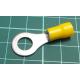 Tip: ring, M8, Ø: 8.4mm, 4÷6mm2, crimped, for cable, insulated