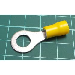 Tip: ring, M8, Ø: 8.4mm, 4÷6mm2, crimped, for cable, insulated