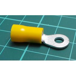 Tip: ring, M4, Ø: 4.3mm, 4÷6mm2, crimped, for cable, insulated