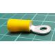 Tip: ring, M4, Ø: 4.3mm, 4÷6mm2, crimped, for cable, insulated