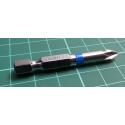 Screwdriver bit, PZ2, 50mm, 6.3mm
