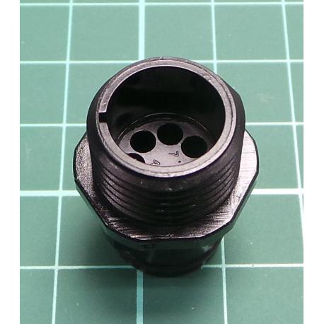 Deutsch QC Series Male Panel Mount Connector, 7 contacts Plug, Shell 038