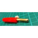 Banana / Croc Clip, Plug, 4mm, Red