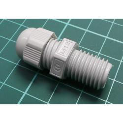 Cable gland, with long thread, M12, 1.5, IP68, polyamide