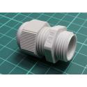 Cable gland, PG11, IP68, polyamide 6, light grey, HELUTOP® HT