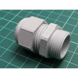 Cable gland, PG13,5, IP68, polyamide, grey, UL94V-2