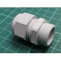 Cable gland, PG13,5, IP68, polyamide, grey, UL94V-2