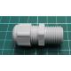 Cable gland, with long thread, M16, 1.5, IP68, polyamide, grey