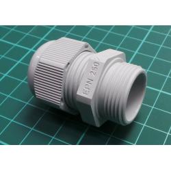 Cable gland, PG16, IP68, polyamide 6, light grey, HELUTOP® HT