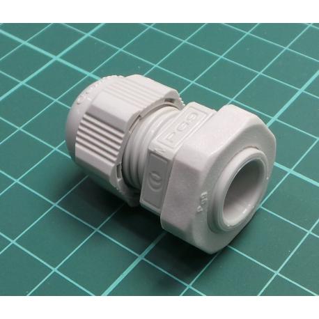 Cable gland, PG9, IP68, polyamide, light grey, SKINTOP®