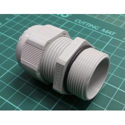Cable gland, with long thread, M32, 1.5, IP68, polyamide, UL94V-0