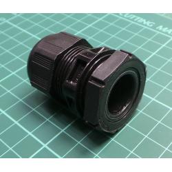 Cable gland, M25, 1.5, IP68, polyamide 6, black, HELUTOP® HT