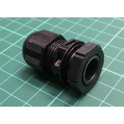 Cable gland, M16, 1.5, IP68, polyamide 6, black, HELUTOP® HT