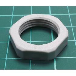 Nut, PG11, polyamide, 24mm, grey
