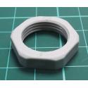 Nut, PG11, polyamide, 24mm, grey