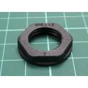 Nut, M16, polyamide, Thk: 5mm, Spanner: 17mm, black, Thread: metric