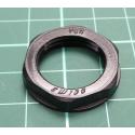 Nut, PG11, polyamide, 24mm, black, Thread: PG, with flange