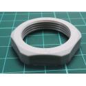 Nut, PG21, polyamide, 36mm, grey