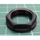 Nut, PG13,5, polyamide, 27mm, black, Thread: PG, with flange