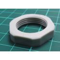 Nut, PG13,5, polyamide, 27mm, grey
