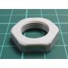 Nut, PG9, polyamide, 22mm, grey