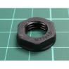 Nut, M12, polyamide, Thk: 5mm, Spanner: 17mm, black, Thread: metric