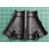 Adaptaflex by ABB, Y211616/BL, Hinged Y Piece, End A-21mm, End B-16mm, End C-16mm, Nylon 66, IP40, Black