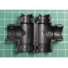 Harnessflex by ABB, TPS161612, Hinged Conduit Joiner, T-Shape, NC16/NW13, IP40, Polyamide, Black