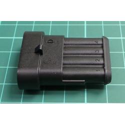 TE Connectivity AMP Superseal 1.5 Female Connector Housing, 6mm Pitch, 4 Way, 1 Row, Shell 028