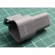 Automotive Connector Housing, Gray, DT Series, Receptacle, 3 Ways, DEUTSCH DT Series Pin Contacts, Shell 001