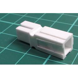 1327G7FP-BK, PLUG/RCPT HOUSING, 1POS, PC, WHITE, Shell 011