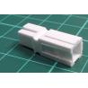 1327G7FP-BK, PLUG/RCPT HOUSING, 1POS, PC, WHITE, Shell 011
