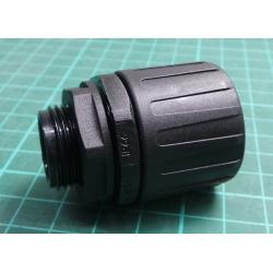 Montáž potrubí Rovný Černá jmenovitá velikost 21mm Nylon 66 Černý, IP66 M20 Flexicon, COND004
