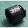 Flexicon Fixed Straight, Conduit Fitting, 32mm Nominal Size, M32mm, Nylon, Black